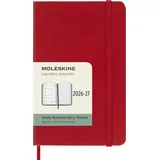 Moleskine Wochen Notizkalender 2026/2027 Scharlachrot