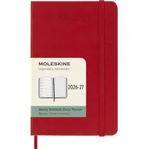 Moleskine Wochen Notizkalender 2026/2027 Scharlachrot