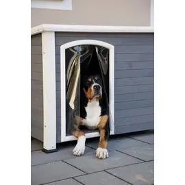 Kerbl Hundehütte Kenny 113 x 77 x 81 cm Holz Grau/Weiß