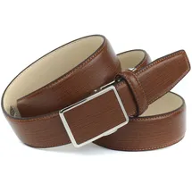Anthoni Crown Ledergürtel ANTHONI CROWN, Herren, Gr. 90, braun (cognac), Leder, unifarben, Gürtel Ledergürtel