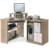 Bega Consult Eckschreibtisch TANGA Eiche Sonoma / Weiß