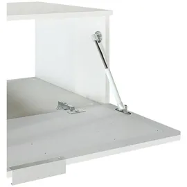 Vladon Waschbeckenunterschrank, Weiß Hochglanz, Holzwerkstoff, 96x36x51 cm, Badezimmer, Badezimmerschränke, Waschbeckenunterschränke