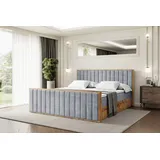 altdecor Boxbett 120 x 200 cm H3 Grau
