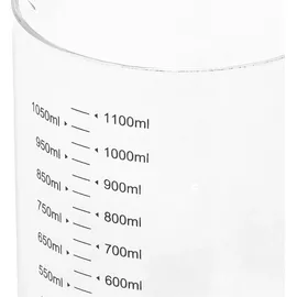 EH Excellent Houseware MESSBECHER GLAS ca. 1000 ml transparent