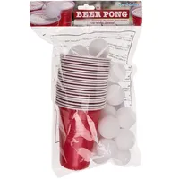 Out of the Blue Beer Pong mit 15 Bällen, Trinkspiel