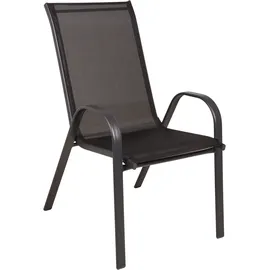 Garden Pleasure RIONA Gartenstuhl 55 x 73 x 94 cm schwarz 2 St.