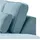 xonox Eckcouch Webstoff 3-Sitzer Hellblau