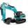 AMEWI RC-Baumaschine Bagger 14CH RTR blau/petrol (G705E)