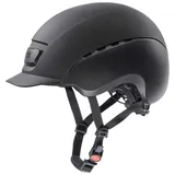 Uvex elexxion - robuster Reithelm für Damen und Herren - individuelle Größenanpassung - optimale Belüftung - Black matt-Black matt - 54-55 cm