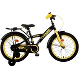 T&Y Trade 18 ZOLL Kinder Jungen Fahrrad Kinderfahrrad Bike Rad TB Gelb 21796 - Schwarz