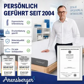 Arensberger ANNA Gelschaum Matratze 90 x 200 cm H3