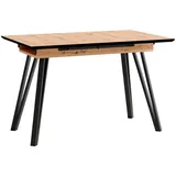 byLIVING Esstisch BERLIN Breite 120 cm, Auszug 160 cm, Artisan Eiche/schwarz