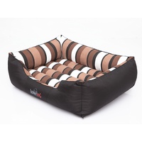 Hobbydog XXL CORCZP15 Dog Bed Comfort XXL 110X90 cm Black with Stripes, XXL, Black, 6 kg