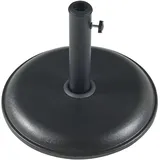 casa.pro Schirmständer Beton Ø 45 x 5 cm 15 kg Schwarz