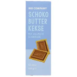 Bio Company Butterkekse mit Milchschokolade Tafel bio