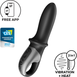 Satisfyer Hot Passion Connect App, 17 cm, schwarz