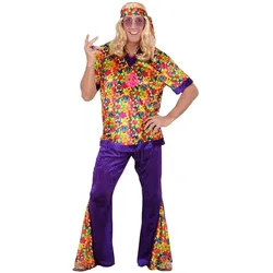 Blumenmeer Hippie Kumpel Herrenkostüm