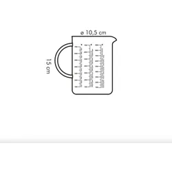 Tescoma Glas-Messbecher 1 Liter Glasmessbecher Messbecher