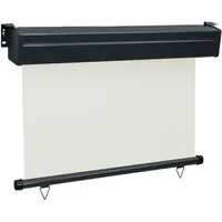 vidaXL Balkon-Seitenmarkise 105x250 cm Creme