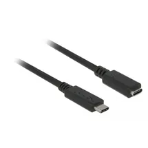 DeLock USB-Kabel USB 3.2 Gen1 USB-C® Stecker, USB-C® Buchse 2.00m Schwarz 85542