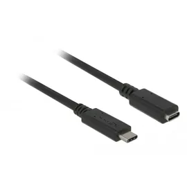 DeLock USB-Kabel USB 3.2 Gen1 USB-C® Stecker, USB-C® Buchse 2.00m Schwarz 85542