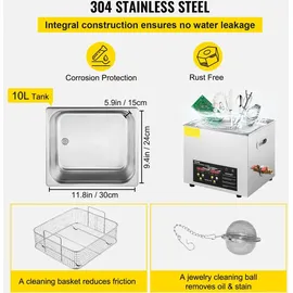 Vevor Ultraschallreiniger 10 L