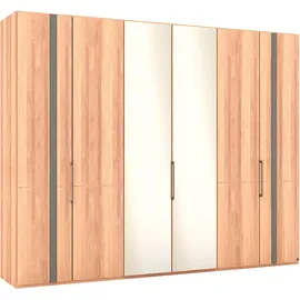 Musterring Drehtürenschrank MUSTERRING "Sorrent, Kleiderschrank, Schrank, teilmassiv Eiche", braun, B:300cm H:236cm, Schränke, Drehtürenschrank, Türen Eiche massiv oder als Parsol-Bronze-Spiegel, verschiedene Maße