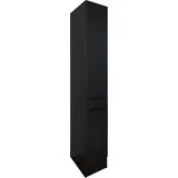 yourkitchen Apothekerschrank Jazz 30er 30 x 211 x 57 cm Schwarz