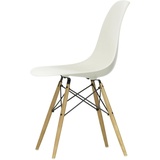 Vitra - Eames Plastic Side Chair DSW, Esche honigfarben / kieselstein (Filzgleiter weiß)