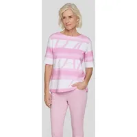 Rabe T-Shirt Gedruckter Ringel in Rosa für Damen -