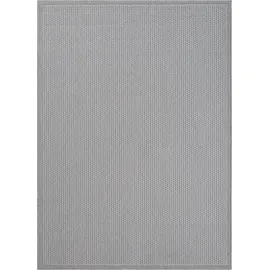 The CarPET Toulouse - In- und Outdoor Teppich für Wohnzimmer und Küche - Pflegeleicht, Wasserabweisend, Robust und Strapazierfähig, Grau, 160 x 220 cm