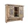 Massivmoebel24 Wandgarderobe Mango 90 x 30 x 75 cm Beige