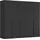 LeGer Home by Lena Gercke Kleiderschrank SERINA Eyecatcher 251 x 223 x 61 cm Schwarz