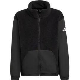 adidas Sherpa Jacket Unisex Bomberjacken schwarz Größe 176