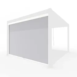 Weide Sonnenrollo für Weide Pergola | weiß