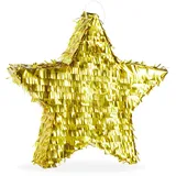Relaxdays Pinata Stern zum Aufhängen Gold