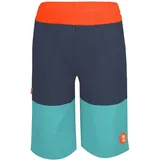 TROLLKIDS Kroksand Badeshorts dark navy/glow orange/dusky turquoise 140