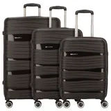Worldpack Miami Koffer-Set 3-tlg. schwarz