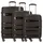 Worldpack Miami Koffer-Set 3-tlg. schwarz