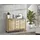Forte Sideboard Trondheim 138,4 x 91,3 x 41,5 cm Artisan Eiche/Schwarz Eiche