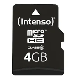 Intenso microSD Class 10 4 GB + microSD-Adapter