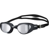 Arena The One Mirror Unisex-Schwimmbrille für Erwachsene, Schwimmbrille mit Großen Verspiegelten Gläsern, Antibeschlag-Behandlung, UV-Schutz, Selbstjustierender Nasensteg, Orbit-Proof-Dichtungen