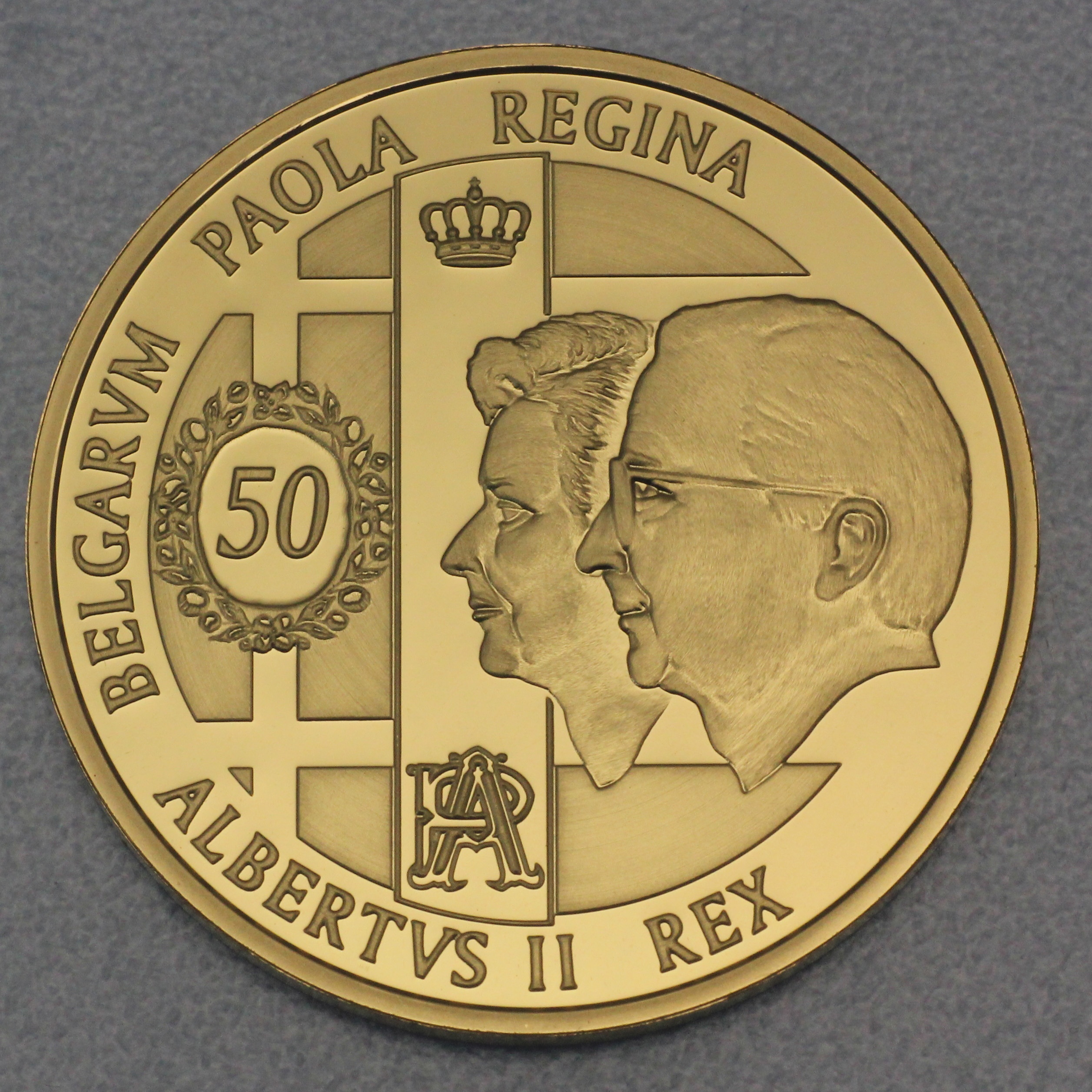 Goldmünze 100 Euro Albert & Paola 2009 (Belgien)
