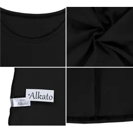 Alkato Langarmshirt Schwarz S