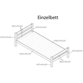 Betten-ABC Bubema Bambi, 90 x 200 cm