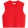 Marc O'Polo Ärmellose Strickweste Slim aus weichem Merinowolle-Mix hellrot, M - M