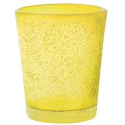 Konfektion 6 Jade Likörgläser gelbes Glas cl 5