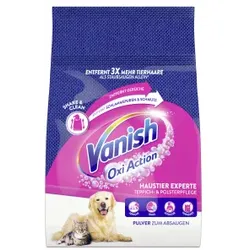 Vanish Haustier Experte Teppichpflegepulver, Entfernt Haare und Gerüche von Haustieren, 750 g - Packung