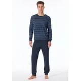 SCHIESSER Schlafanzug Basic Blau 54