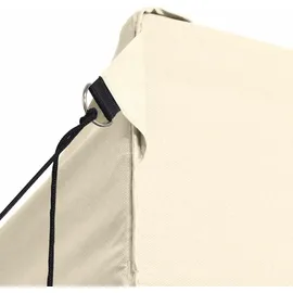 vidaXL Faltzelt Pop-Up 3 x 4,5 m cremeweiß inkl. 4 Seitenteilen